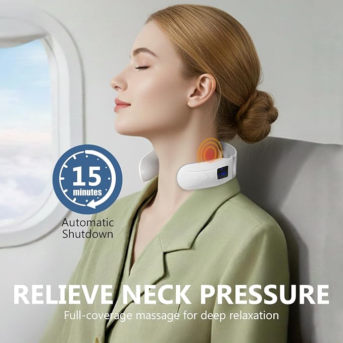 Neck Massager with Heat, Portable Heated Neck and Shoulder Massager - Image 2