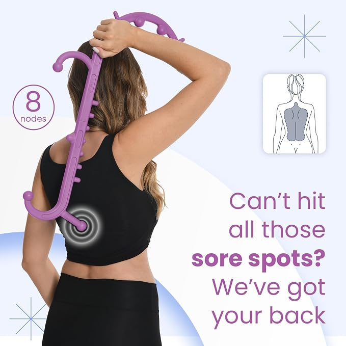 Ranarose Deep Tissue Back & Neck Massager for Body Muscle Pain Relief - Image 3