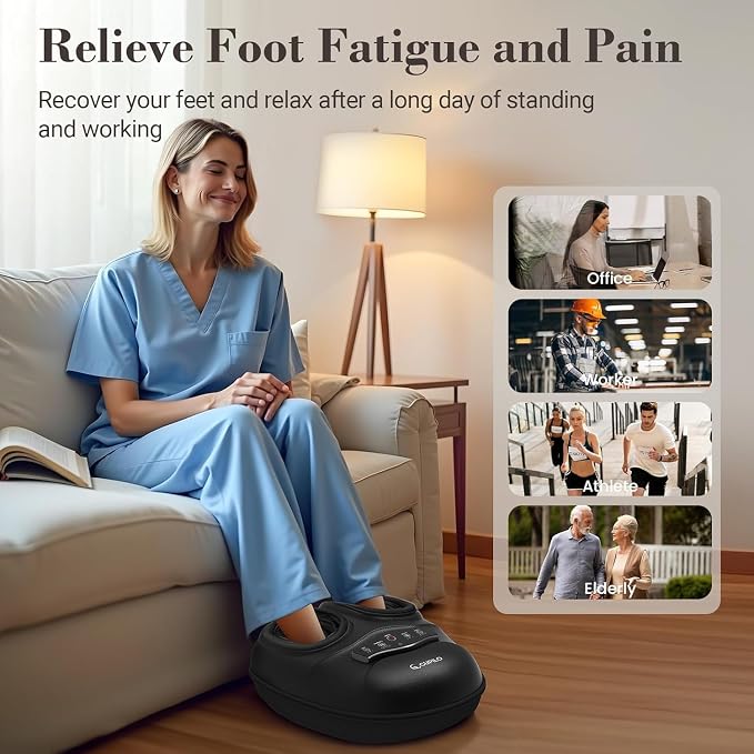 CuPiLo Shiatsu Foot Massager with Heat for Plantar Fasciitis and Neuropathy - Image 6