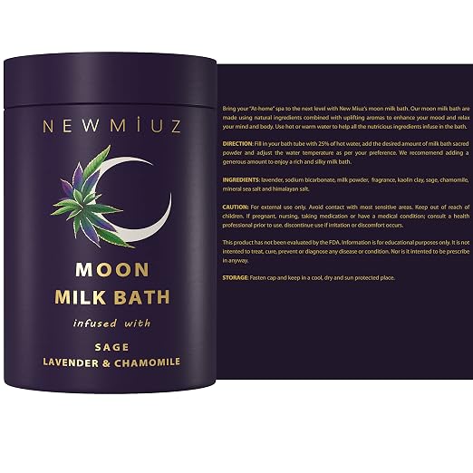 Cleansing Sage Moon Milk Bath Soak - Lavender Chamomile - Moisturize & Soften Skin Spiritual Stress Relief Gifts for Women Destress Luxury Spa Bath Salt Powder Birthday Perfect Stocking Stuffers - Image 8