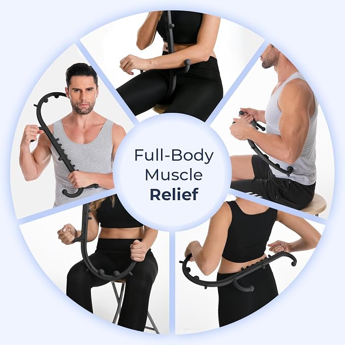 Ranarose Deep Tissue Back & Neck Massager for Body Muscle Pain Relief - Image 5