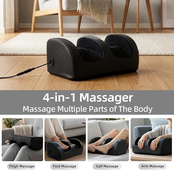 cotsoco Foot Massager with Heat, Foot Massager for Foot Massage and Calf Massage,Foot and Calf Massager with Roller, Feet Massager Suitable for Relax at Home or Office, Gifts for Mom Dad Women Men - Image 5