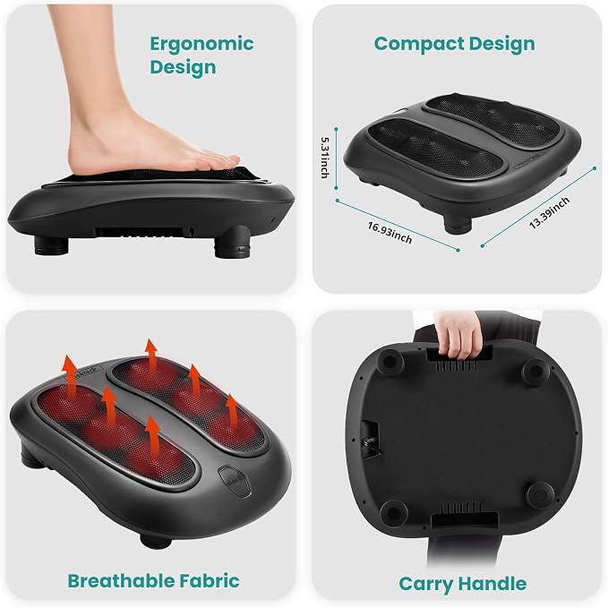 Nekteck Foot Massager with Heat, HSA Eligible FSA Massage Tools Gifts - Image 9