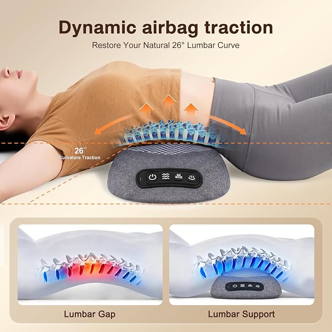 3-in-1 Triple Fusion Back Massager with Heat, Vibration & Stretching - Image 3