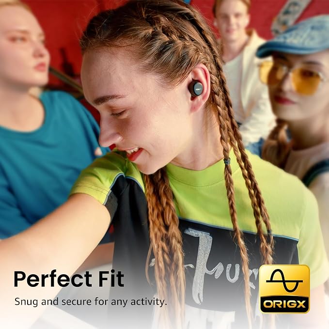TOZO A1 Wireless Earbuds Bluetooth 5.3 Light Weight in Ear Headphones | IPX5 Waterproof,2 Mics for AI Calls,Immersive Premium Sound Bass Headset with Charging Case,32 EQ via App Black - Image 2