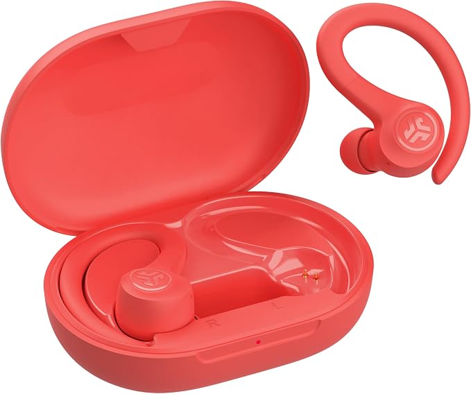 JLab, Go Sport+, True Wireless Workout Earbuds, Bluetooth Sport Earbuds, Clear Calling, Coral by JLab