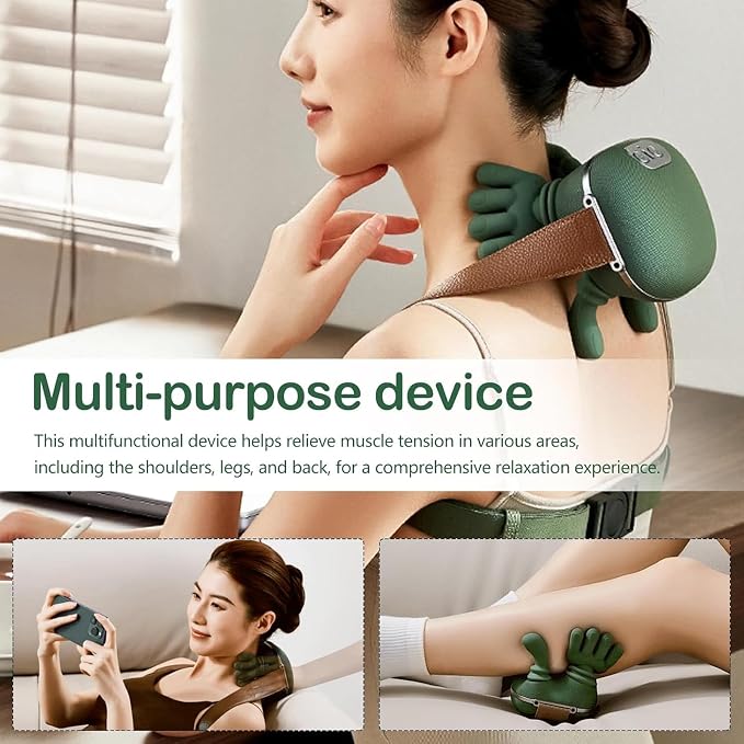 Neck Massager with Heat for Pain Relief deep Tissue, Bionic Heated Massager with Fingers, 4D Kneading Massage, 2026 Upgraded Simulates a Real Palm Massage for Comfort, Relax Muscle Tension - Image 8
