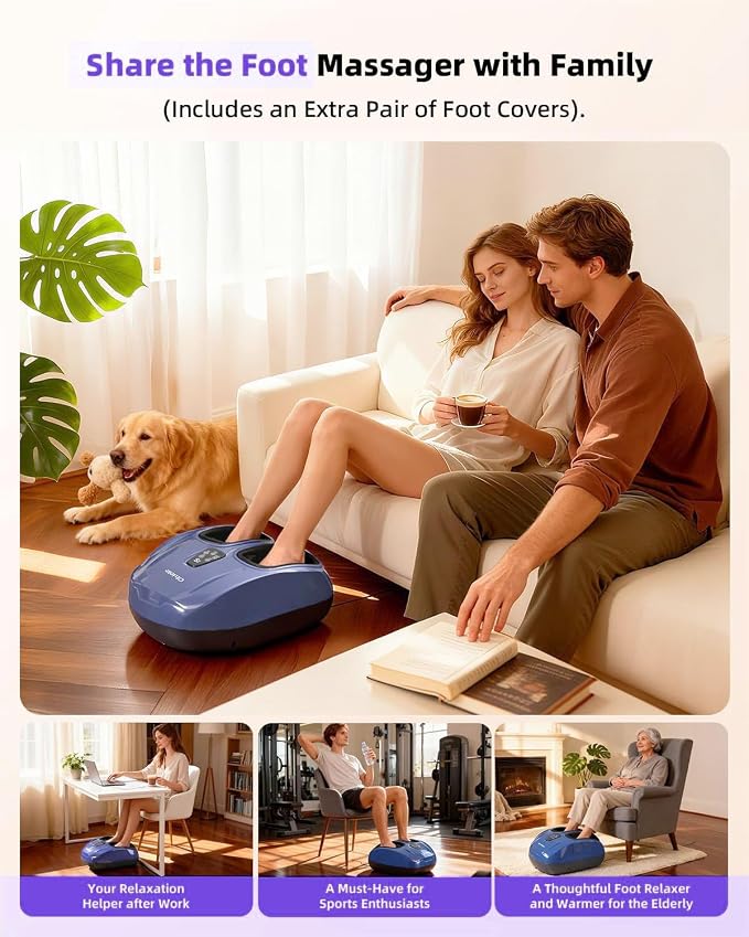 Shiatsu Foot Massager with Heat and Remote Control for Plantar Fasciitis - Image 6