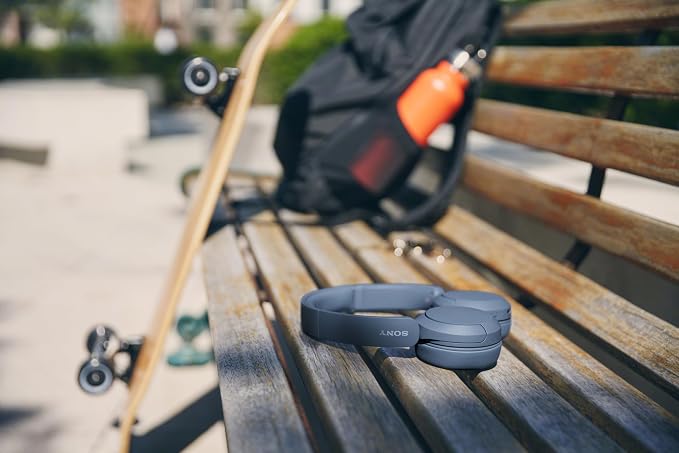 Sony WH-CH520 Wireless On-Ear Bluetooth Headphones with Microphone, Blue | Comfortable Lightweight Design, Up to 50 Hrs Battery with Quick Charging, Multipoint Connection, Clear Calls, Swivel design - Image 8