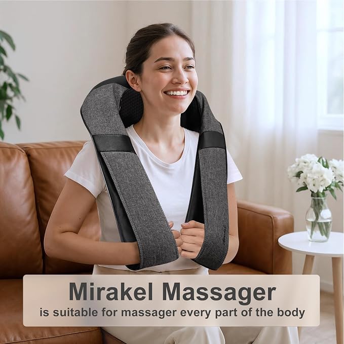 Shiatsu Neck and Back Massager with Heat for Pain Relief Deep Tissue Gifts - Image 3