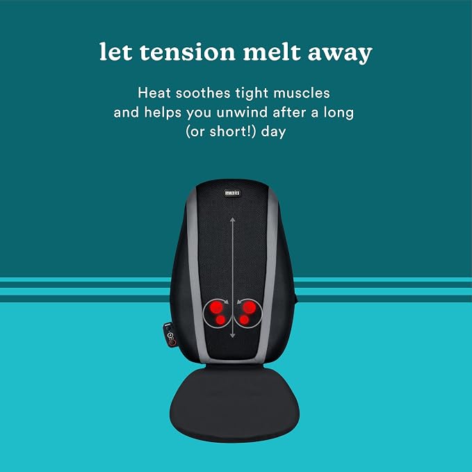 Homedics Shiatsu Massage Cushion with Soothing Heat - Image 4