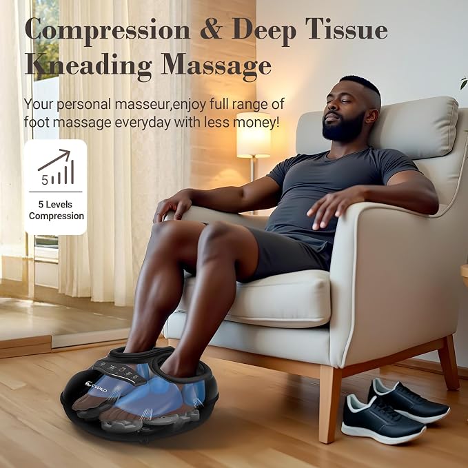 CuPiLo Foot Massager FSA Eligible HSA, Shiatsu Feet Massager with Heat - Image 5