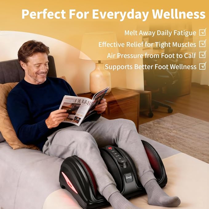TISSCARE Foot Massager for Neuropathy: Shiatsu Feet Massager with Heat for Plantar Fasciitis, Pain Relief, Circulation, Deep Kneading Relaxation Massage for Women Men - Image 4