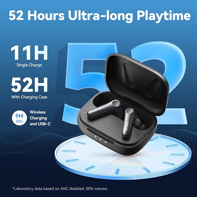 EarFun Air Pro 4 Adaptive Hybrid Noise Canceling Wireless Earbuds, Qualcomm Snapdragon Sound, aptX™ Lossless, 6 Mics AI CVC 8.0 Call, LDAC Hi-Res Audio, 52H Playtime, Bluetooth 5.4, in-Ear Detection | Qualcomm Snapdragon Sound, aptX Lossless, LDAC Hi-R... - Image 6