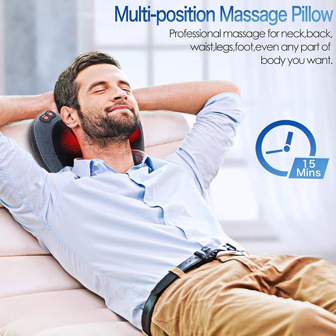 Papillon Back Massager for Pain Relief Deep Tissue with Heat, Gifts for Men - Image 2