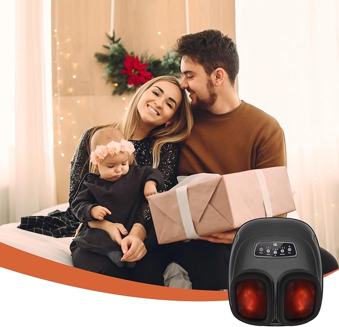 CILI Shiatsu Foot Massager with Heat, Electric Foot Massager with Kneading, Compression & Vibration, Heated Feet Massager with Washable Sleeve, Fits Up to Men’s Size 13 - Image 9