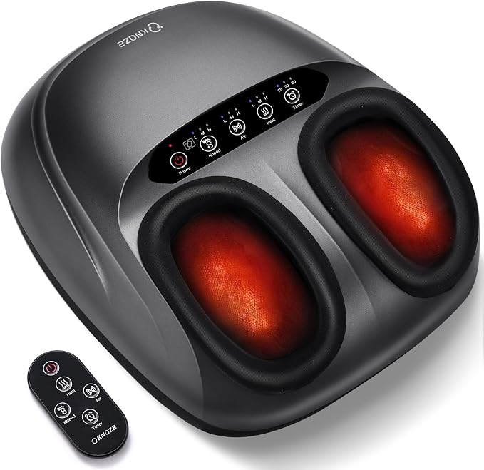 KNQZE Shiatsu Foot Massager with Heat for Plantar Fasciitis, Birthday Gifts by KNQZE