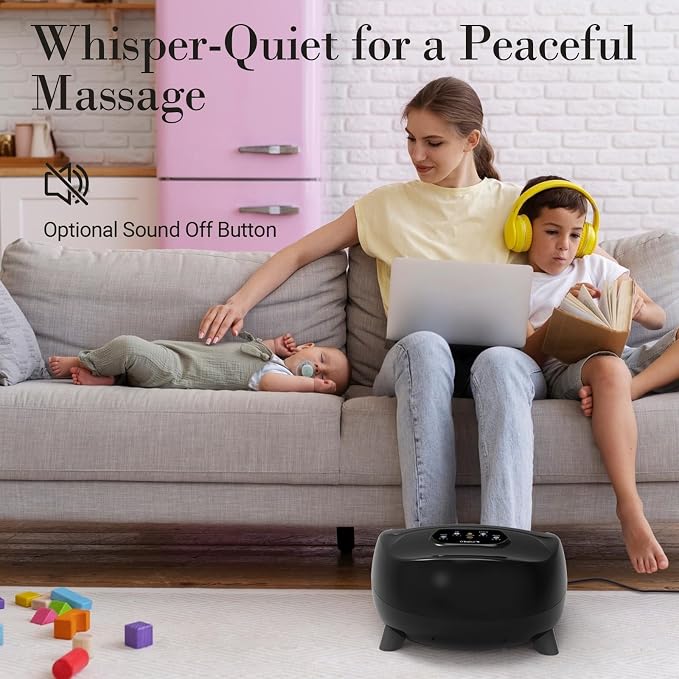 CuPiLo Foot Massager with Heat, Upgraded Full Foot Massage for Neuropathy, Deep Tissue Shiatsu Feet Massager, Remote Control Multi-Level Settings - Image 6