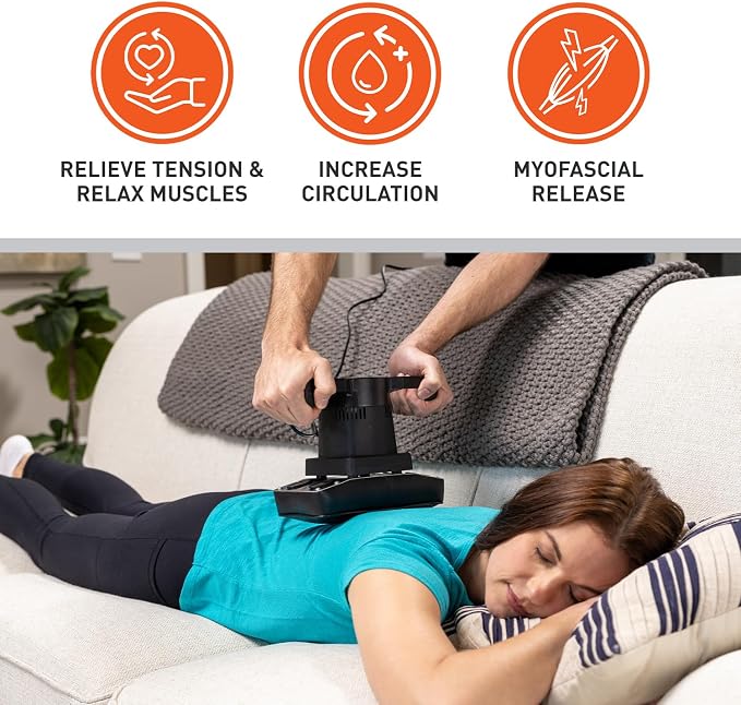 Body Sport Therapeutic Variable Speed Professional Vibrating Massager for Pain & Aching Muscle Relief – High-Powered, Effective, Chiropractic Myofascial Release Tool & Trigger Point Therapy - Image 4
