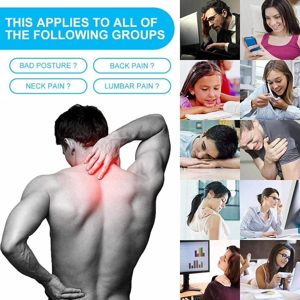Posture Corrector - Posture Corrector for Women, Breathable & Adjustable Back Brace, Back Stretcher for Lower Back Pain Relief, Back Straightener Posture Corrector for Men & Women - Image 2