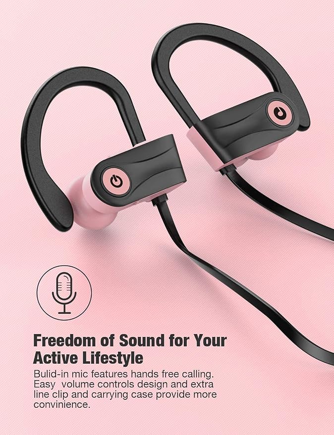 Otium Bluetooth Headphones Wireless Earbuds Headsets Wireless Earbuds Bluetooth Earphones IPX7 Waterproof 15 Hours Playtime Running Sports Workout - Image 6