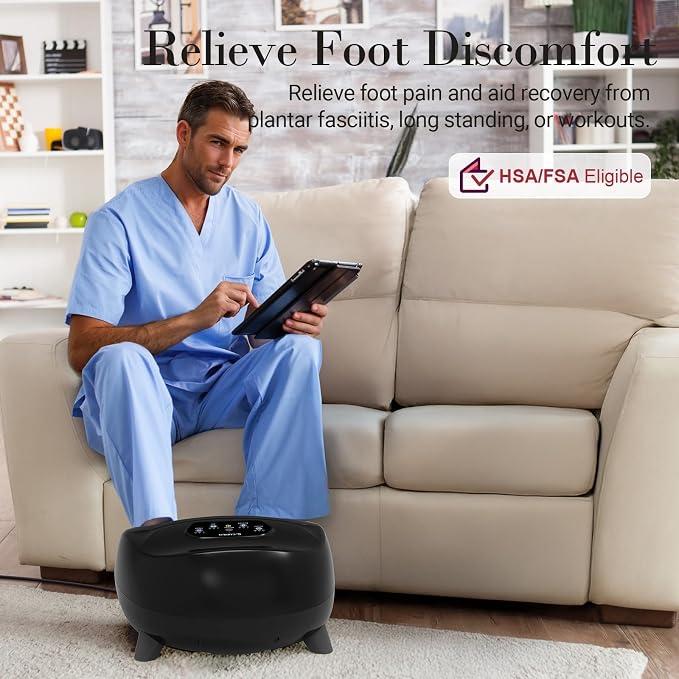 CuPiLo Foot Massager with Heat, FSA Eligible HSA Upgraded Full Foot Massage - Image 6