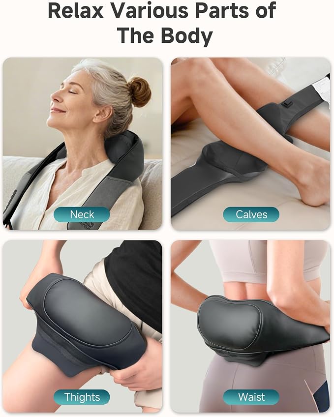 Snailax Cordless Neck Massager with Heat, 4D Shiatsu Shoulder Massager - Image 8