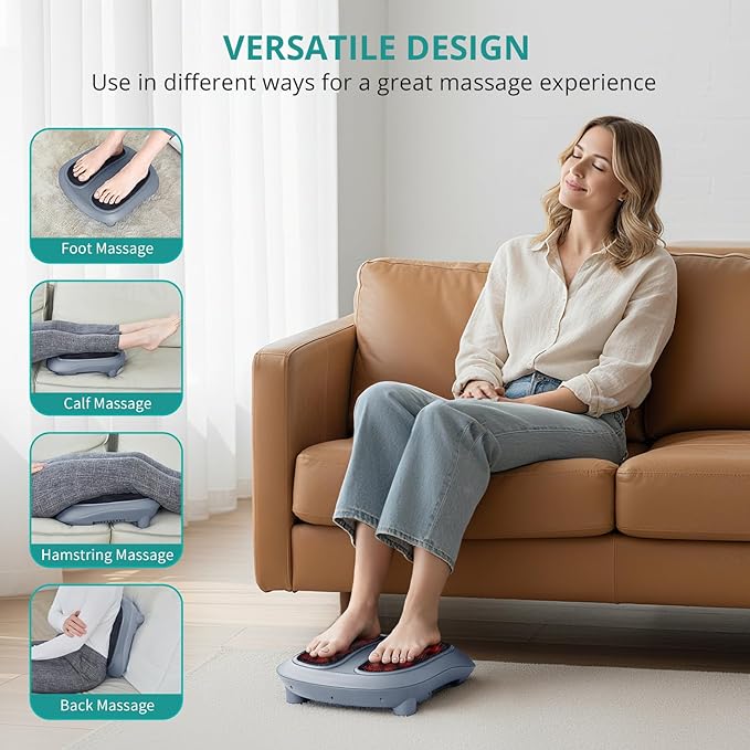 Nekteck Shiatsu Foot Massager with Heat for Plantar Fasciitis - Image 4