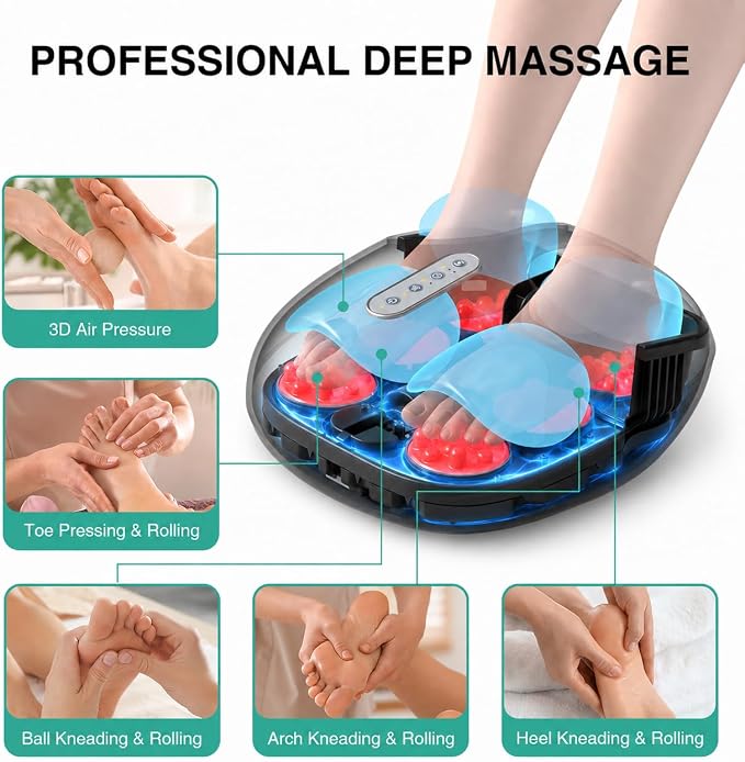 Medcursor Foot Massager with Heat, Shiatsu Deep Kneading [2026 Upgraded] - Image 2