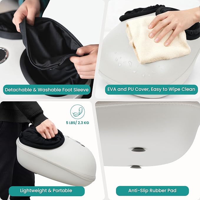 Nekteck Shiatsu Foot Massager with Heat & Air Compression Deep Kneading - Image 6