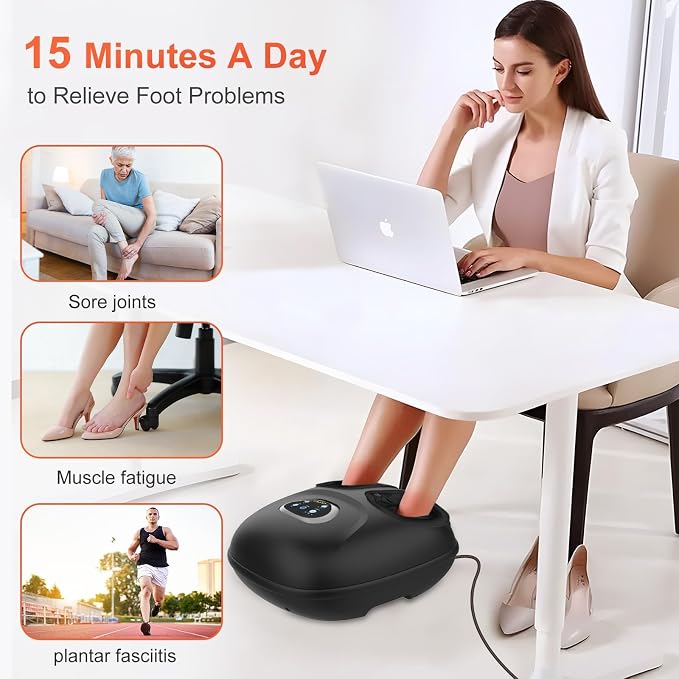 CuPiLo FSA Eligible Foot Massager with Heat for Tired Feet & Neuropathy - Image 6
