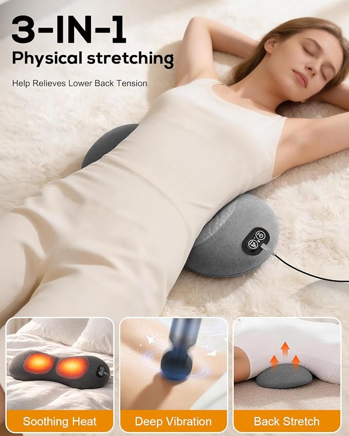 2026 Upgraded Triple Fusion Back Massager with Heat, Vibration & Stretch - Image 2