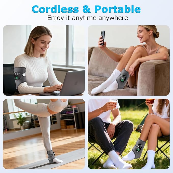 Neuropathy Foot Massager for Pain Relief, Ankle Heating Pad with Massage - Image 4