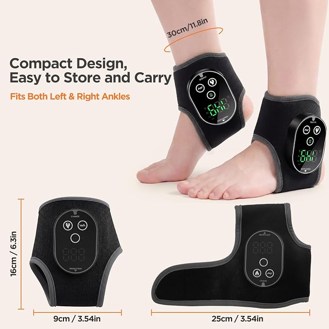 Foot Massager for Neuropathy, Cordless Ankle Massager & Ankle Heating Pad - Image 5