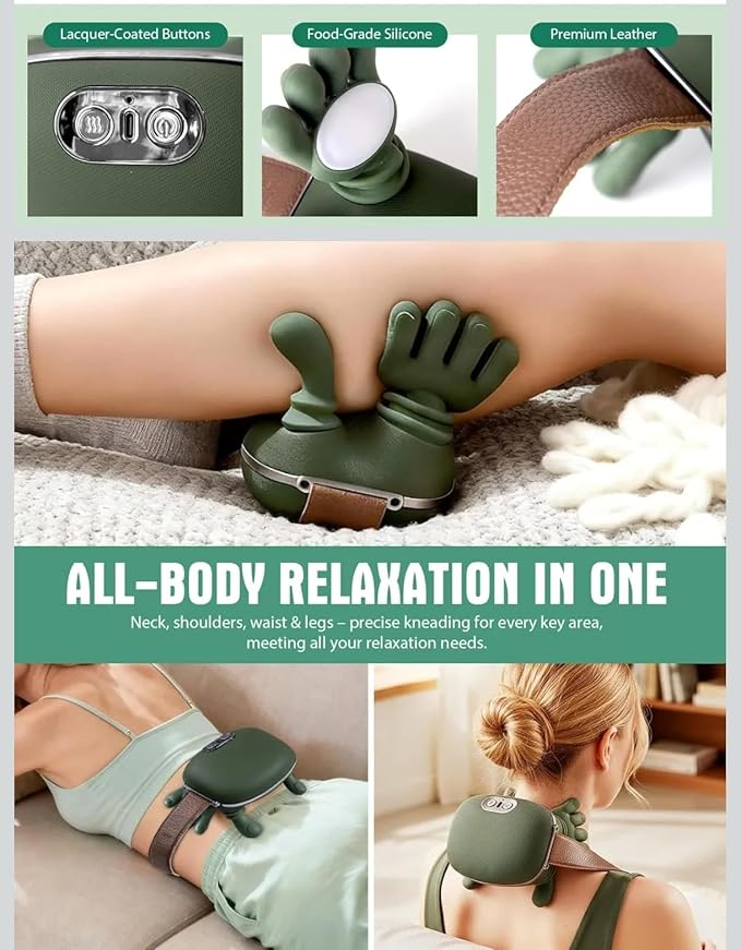 2026 4D Neck Massager with Heat, Deep Tissue Pain Relief,Shoulder Massager Neck, Back & Hand Massager, Heating Function, Deep Tissue Pain Relief, Muscle Relaxation, Ideal Gift - Image 6