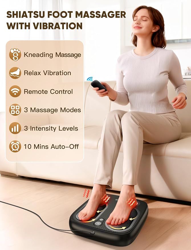 JZBRAIN Foot Massager with Vibration for Plantar Fasciitis, Neuropathy - Image 2