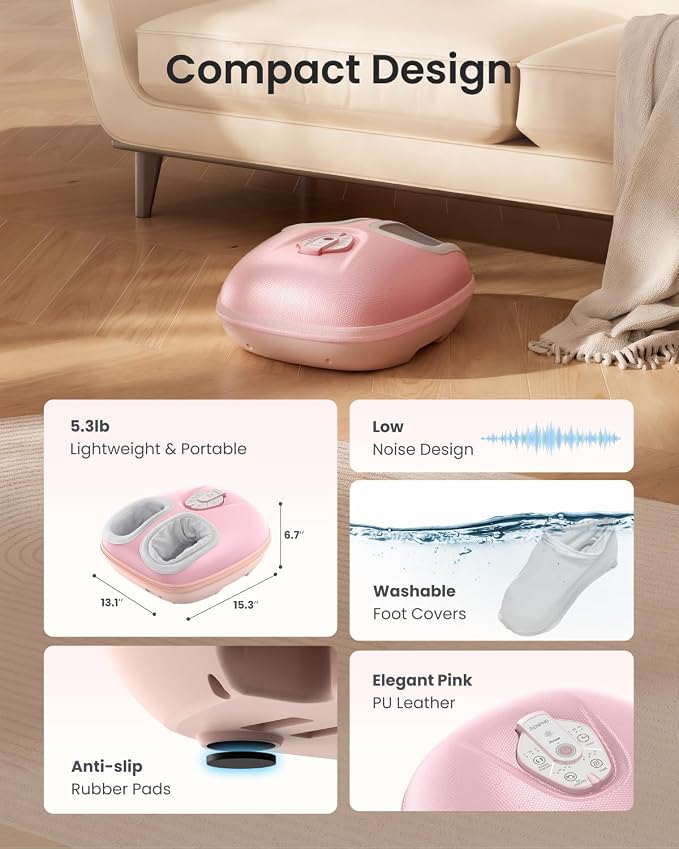 RENPHO Shiatsu Foot Massager with Heat & Kneading for Plantar Fasciitis - Image 6
