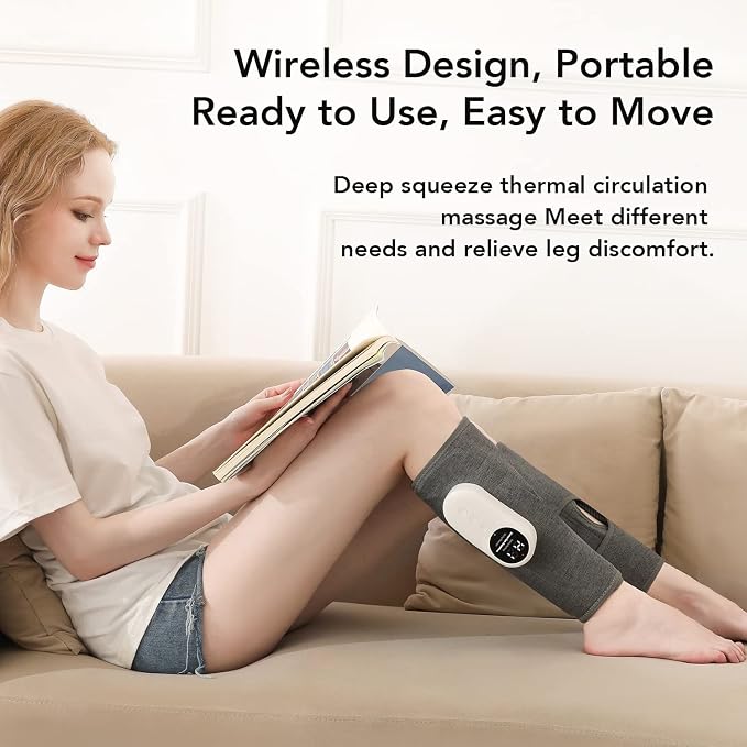 LINGTENG Leg Massager for Circulation and Pain Relief, Calf Air Compression - Image 8
