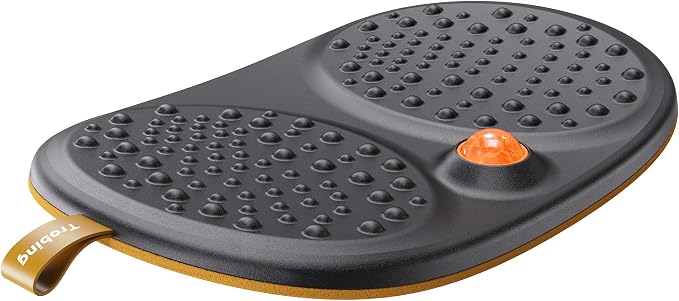 Trobing Standing Desk Mat Balance Board with Rollerball, Wooden Wobble Anti Fatigue Mat Balance Board for Standing Desk, Home Office Non-Slip Comfort Floor Mat to Relieve Foot, Knee, and Back Pain - Image 6