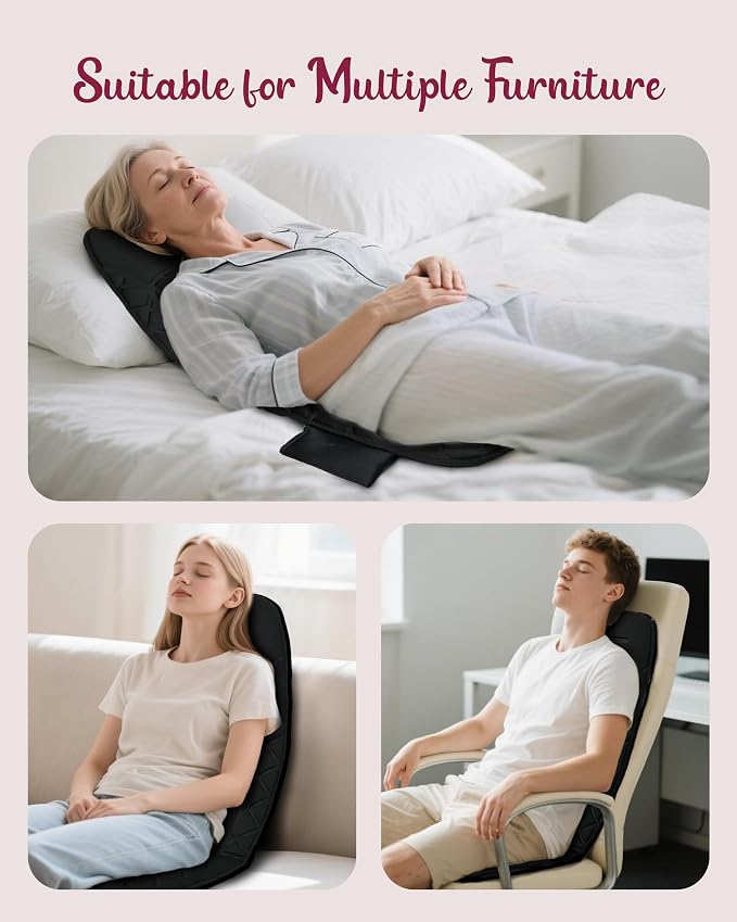 Vibration Back Massager with Heat,Chair Massager - Image 6