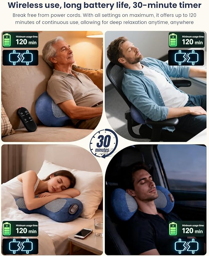 3-in-1 Wireless Lower Back Massager with Heat, Air Compression & Vibration - Image 4