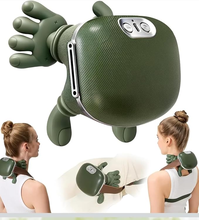 2026 4D Neck Massager with Heat, Deep Tissue Pain Relief,Shoulder Massager Neck, Back & Hand Massager, Heating Function, Deep Tissue Pain Relief, Muscle Relaxation, Ideal Gift by LUXEPULSE