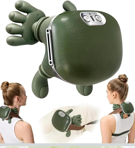 2026 4D Neck Massager with Heat, Deep Tissue Pain Relief,Shoulder Massager Neck, Back & Hand Massager, Heating Function, Deep Tissue Pain Relief, Muscle Relaxation, Ideal Gift by LUXEPULSE