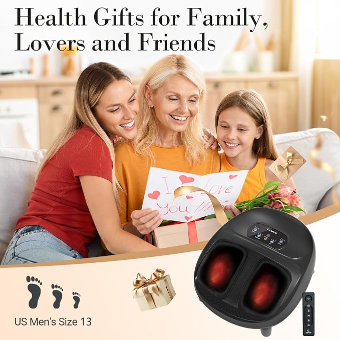 CuPiLo Foot Massager with Heat, FSA Eligible HSA Upgraded Full Foot Massage - Image 8