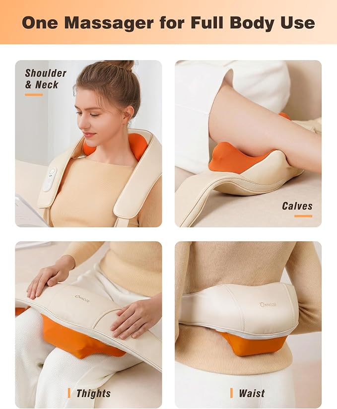 KNQZE Cordless Neck Massager for Pain Relief Deep Tissue with Heat - Image 5