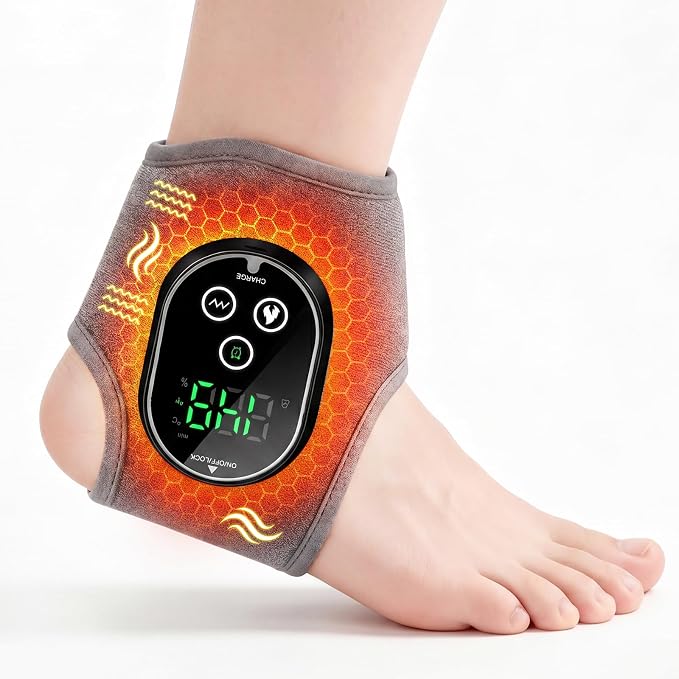 Cordless Foot Massager for Neuropathy Ankle Heating Pad with Massager by Tovaxi