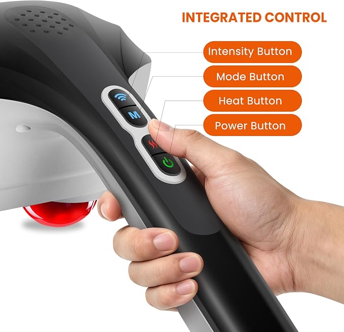 Snailax Cordless Handheld Back Massager with Heat, Percussion, Rechargeable - Image 7