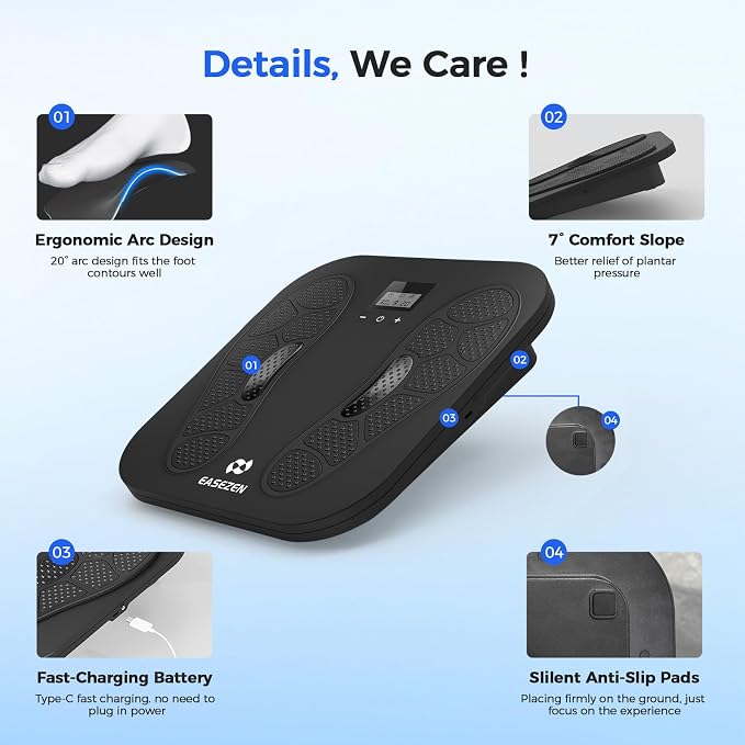 EaseZen EMS Foot Massager for Neuropathy, Plantar Fasciitis and Pain Relief - Image 8