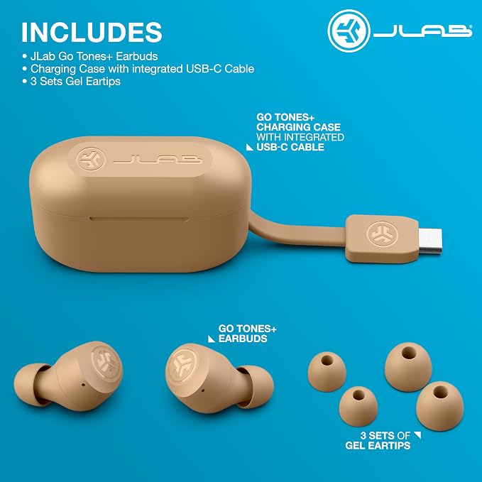 JLab, Go Air Pop+ Tones, True Wireless Earbuds, Bluetooth, IPX4, Dual Connect, 728 N | Wireless Earbuds with Charging Box, Bluetooth Headphones with Microphone, Dual Connect, App - Image 7