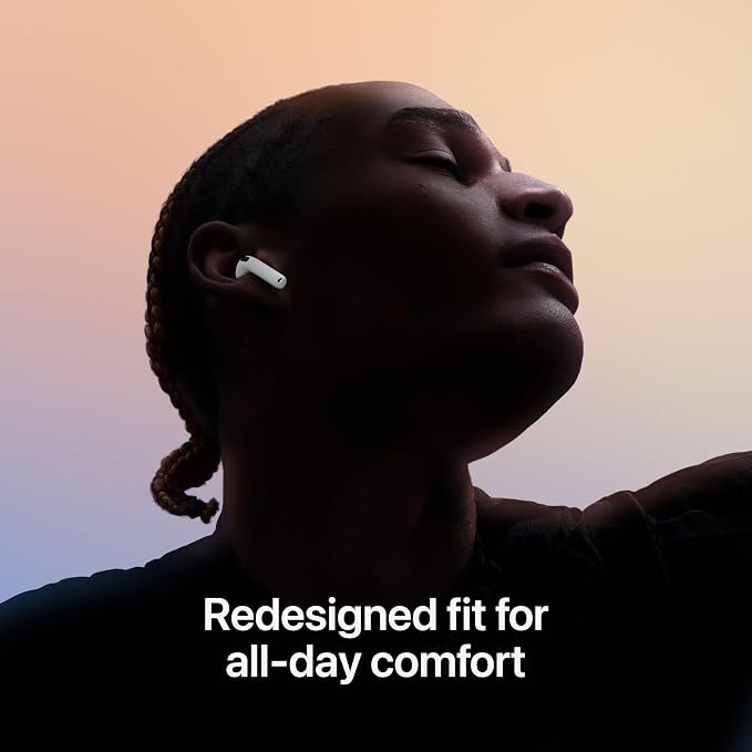 Apple AirPods 4 Wireless Earbuds, Bluetooth Headphones, Personalized Spatial Audio, Sweat and Water Resistant, USB-C Charging Case, H2 Chip, Up to 30 Hours of Battery Life with AppleCare+ (2 Years) - Image 3